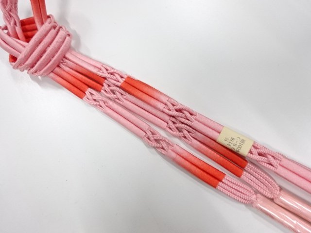 未使用品　正絹　夏手組帯締め